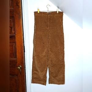 EVERLANE Toasted Coconut The Cotton Corduroy Wide-Leg Size 8